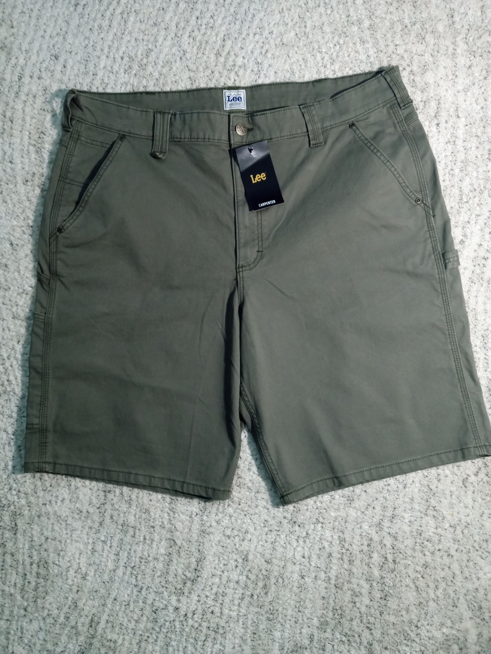 Lee Men's Olive Utility Cargo Shorts